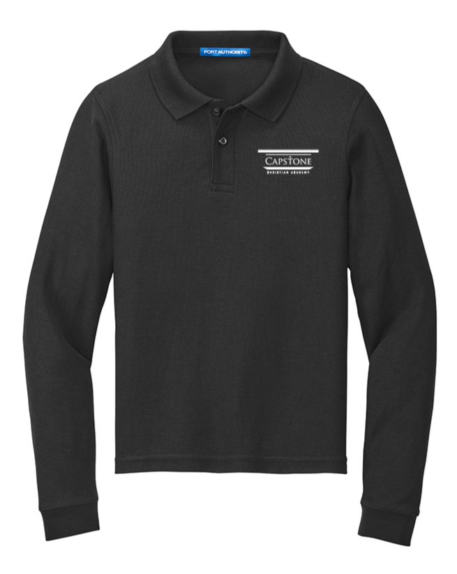 Unisex Long Sleeve Youth Polo