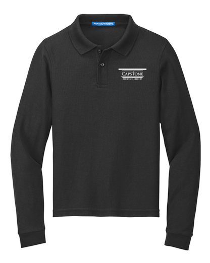 Unisex Long Sleeve Youth Polo